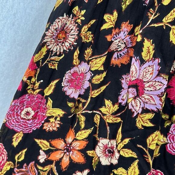 NWT Free People Black Pink Oh Baby Floral Mini Dress Size Medium - Picture 6 of 14